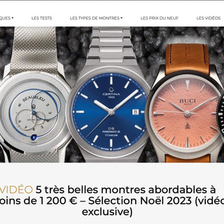 Sélection Noël 2023 - The Watch Observer