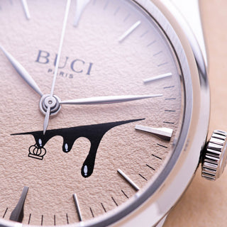 MONTRES DE LUXE : Buci; le temps "sang d'encre" avec seconde/seconde