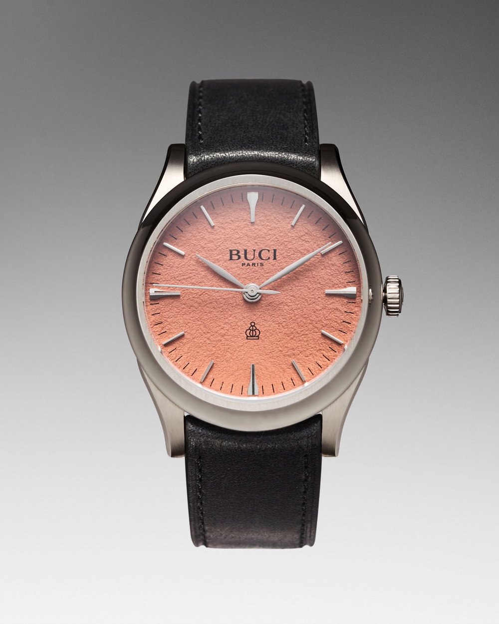 Numbered brick automatic timepiece 